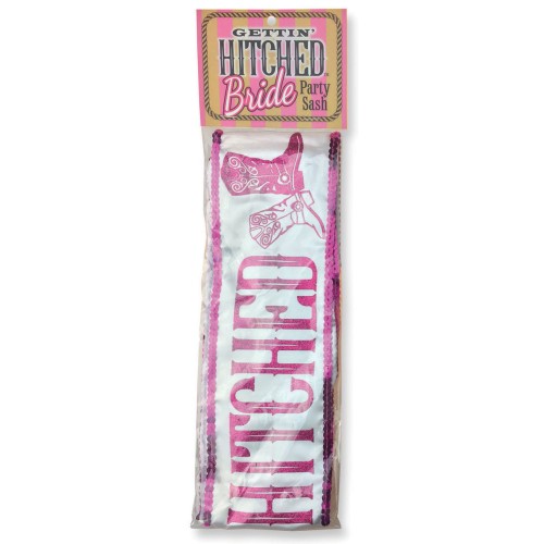 Gettin' Hitched Bride Sash Party Fun