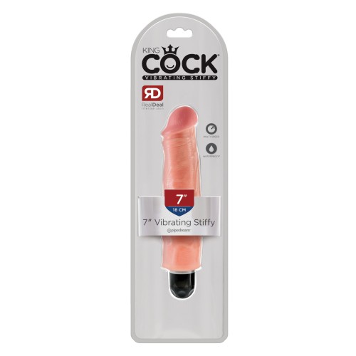 King Cock 7" Vibrating Stiffy for Realistic Pleasure