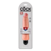 King Cock 8 Inch Vibrating Stiffy Flesh