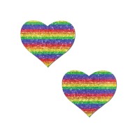 Rainbow Glitter Heart Pastease