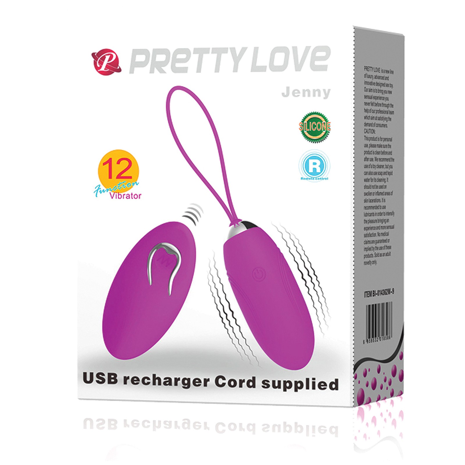 Vibrador Bullet Control Remoto Pretty Love Jenny - Fucsia