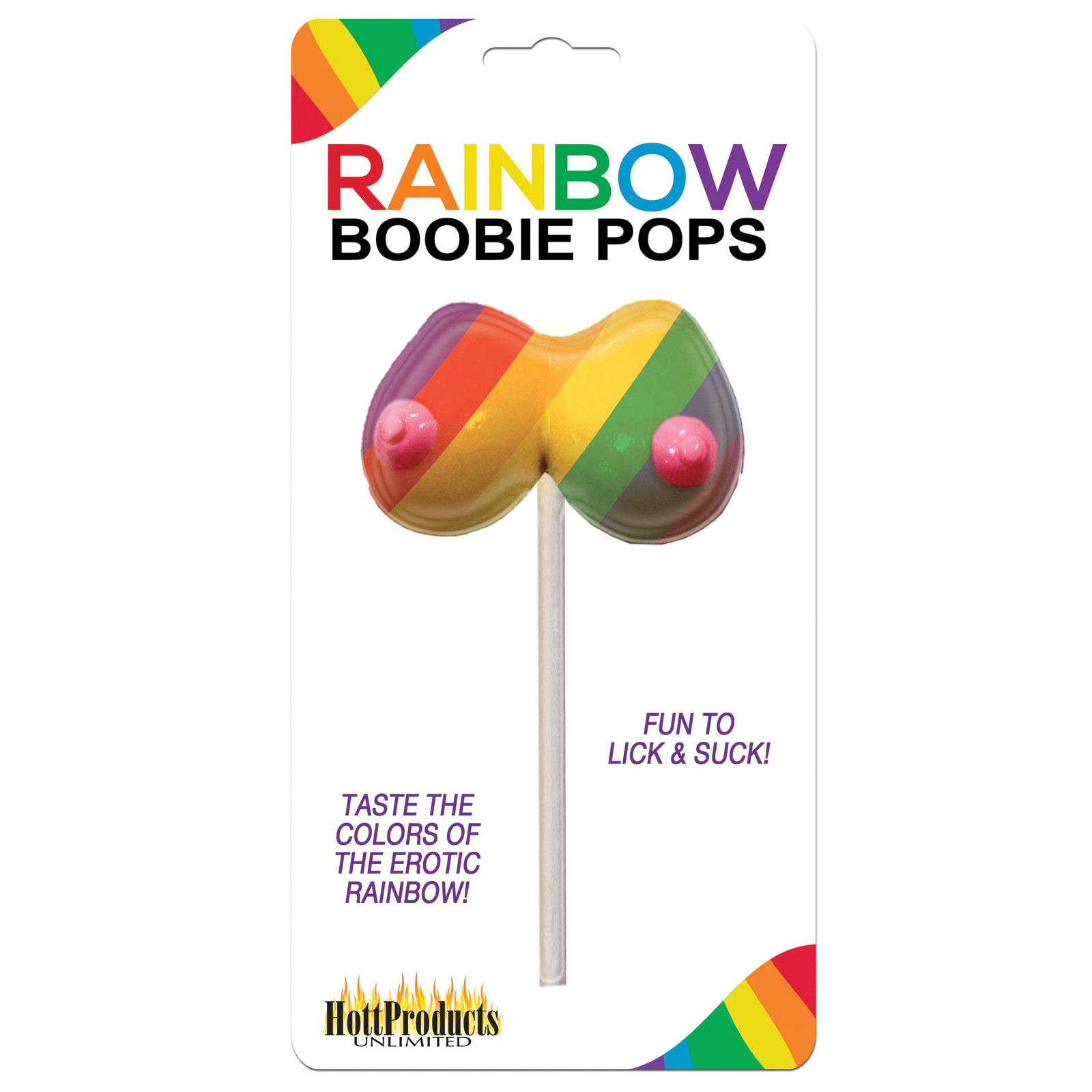 Rainbow Boobie Pops - Rainbow