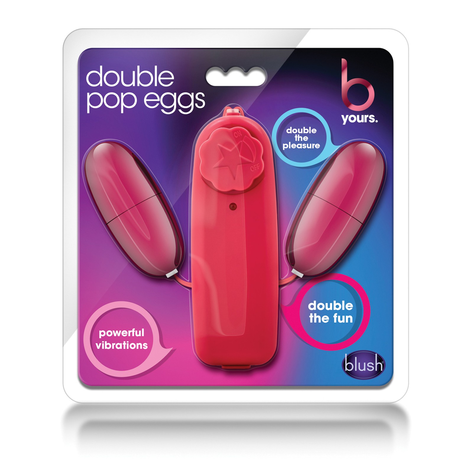 Double Pop Eggs by Blush B Yours in Cerise