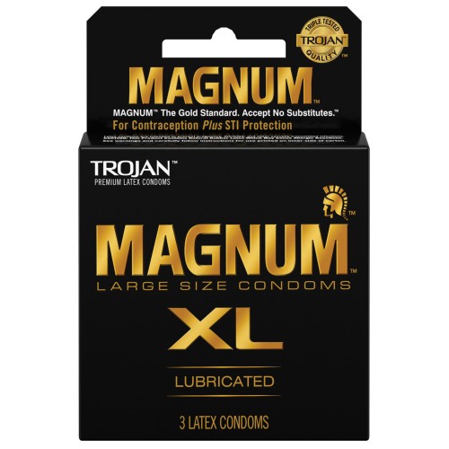 Preservativos Trojan Magnum XL - Pack de 3