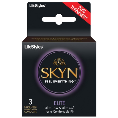 Condones SKYN Elite Ultra Finos Paquete de 3