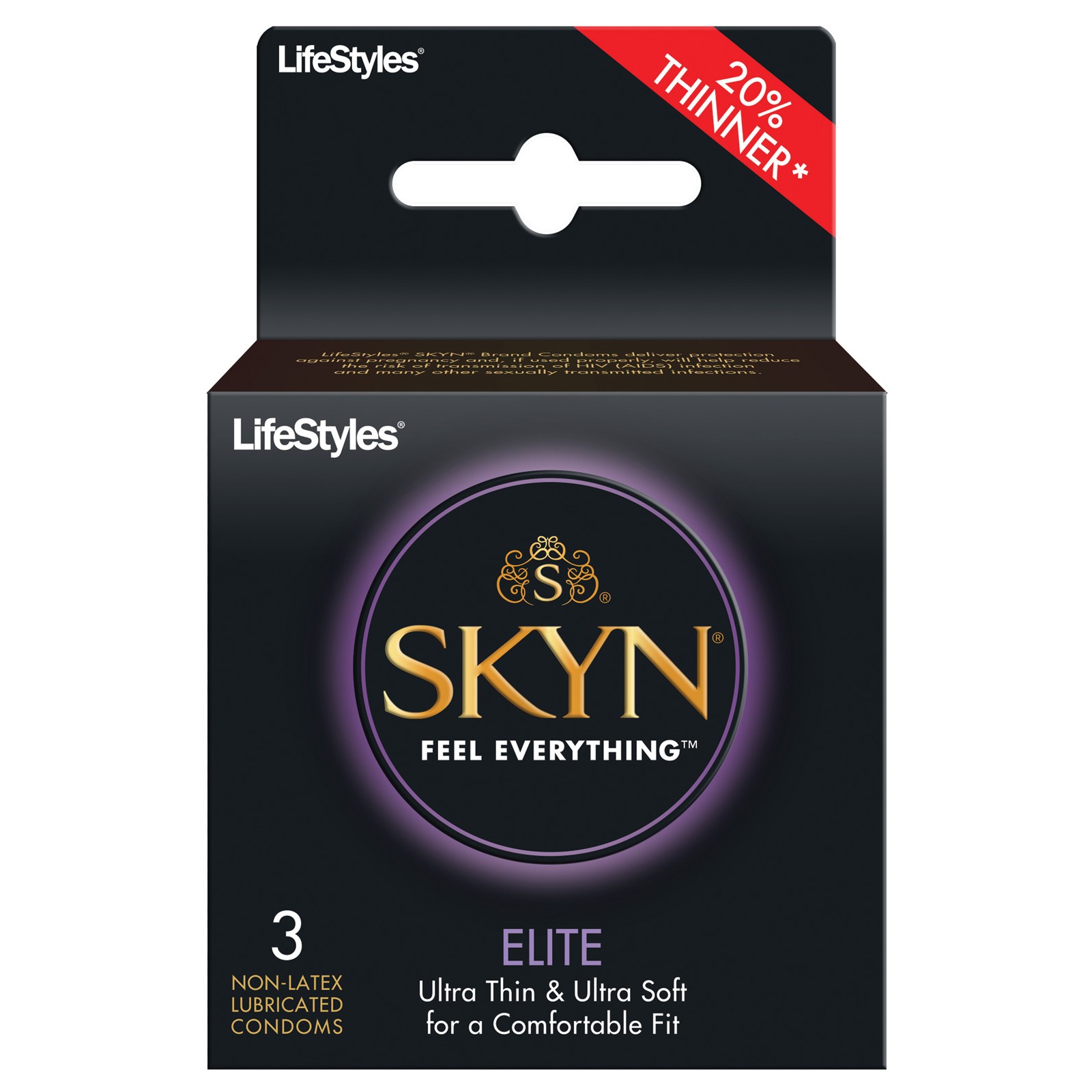 Condones SKYN Elite Ultra Finos Paquete de 3