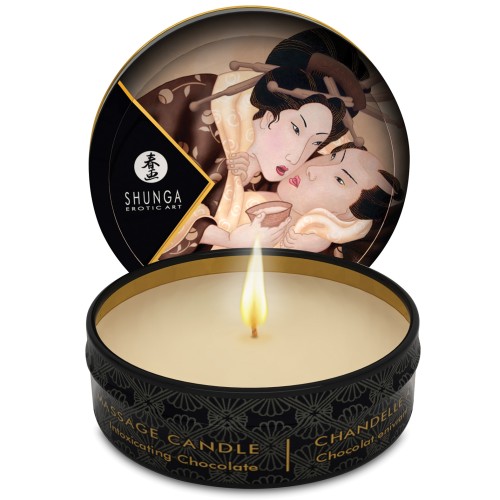 Shunga Excitation Mini Massage Candle - Intoxicating Chocolate