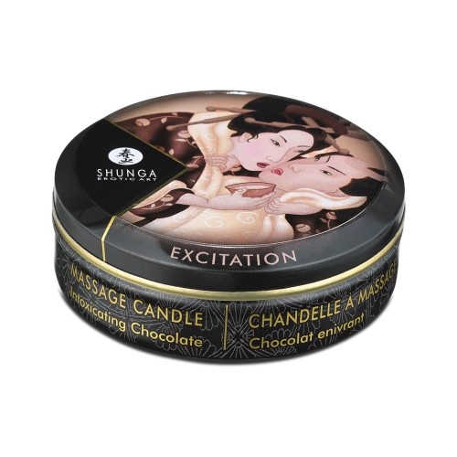 Shunga Excitation Mini Massage Candle - Intoxicating Chocolate