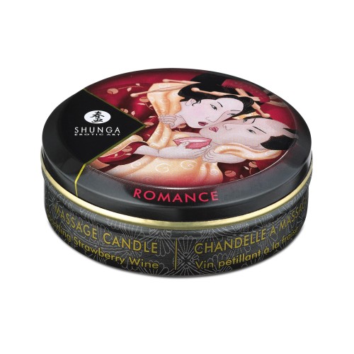 Shunga Romance Mini Massage Candle Sparkling Strawberry Wine