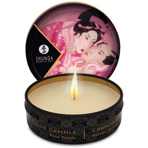 Shunga Aphrodisia Mini Candlelight Massage Candle with Roses