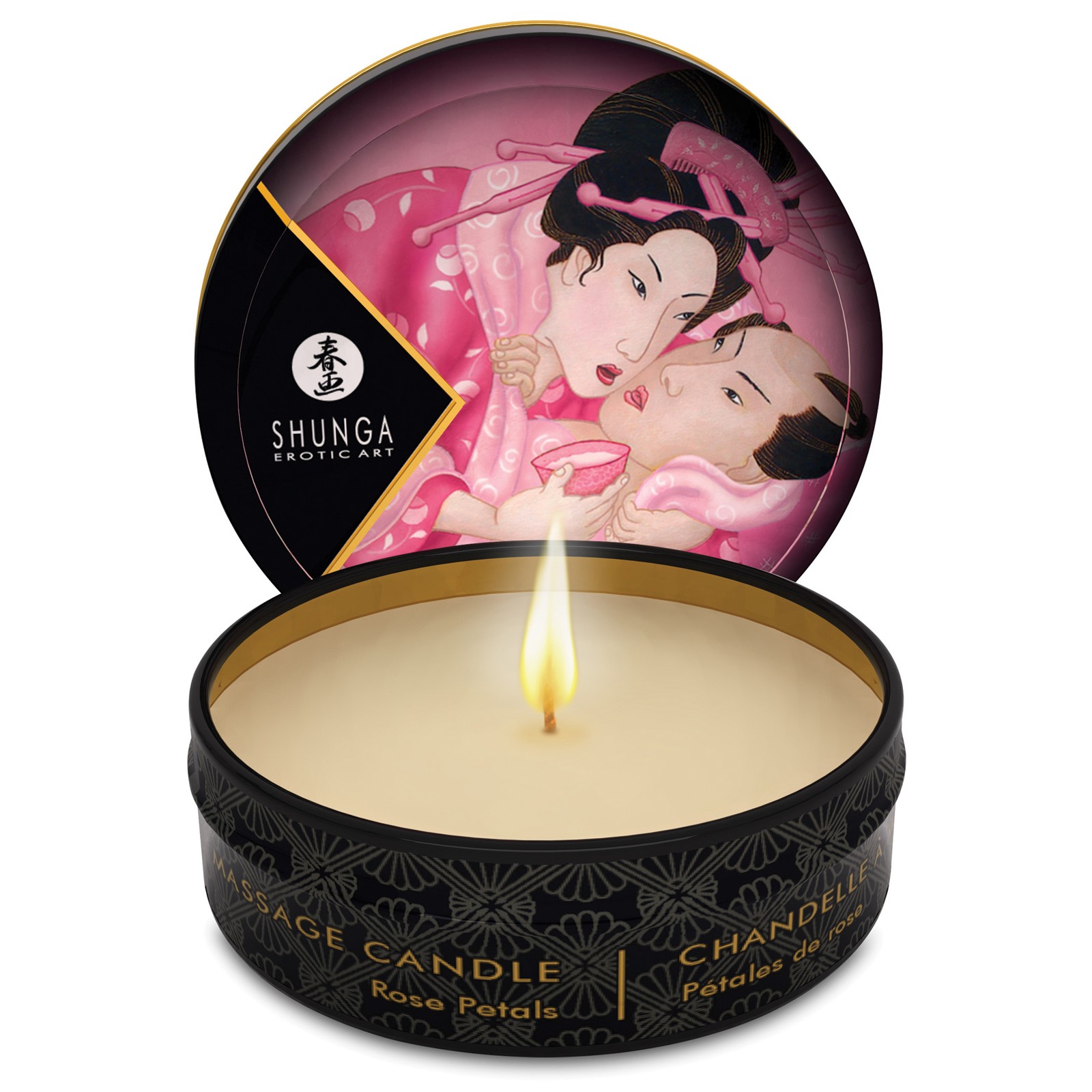 Shunga Aphrodisia Mini Candlelight Massage Candle with Roses