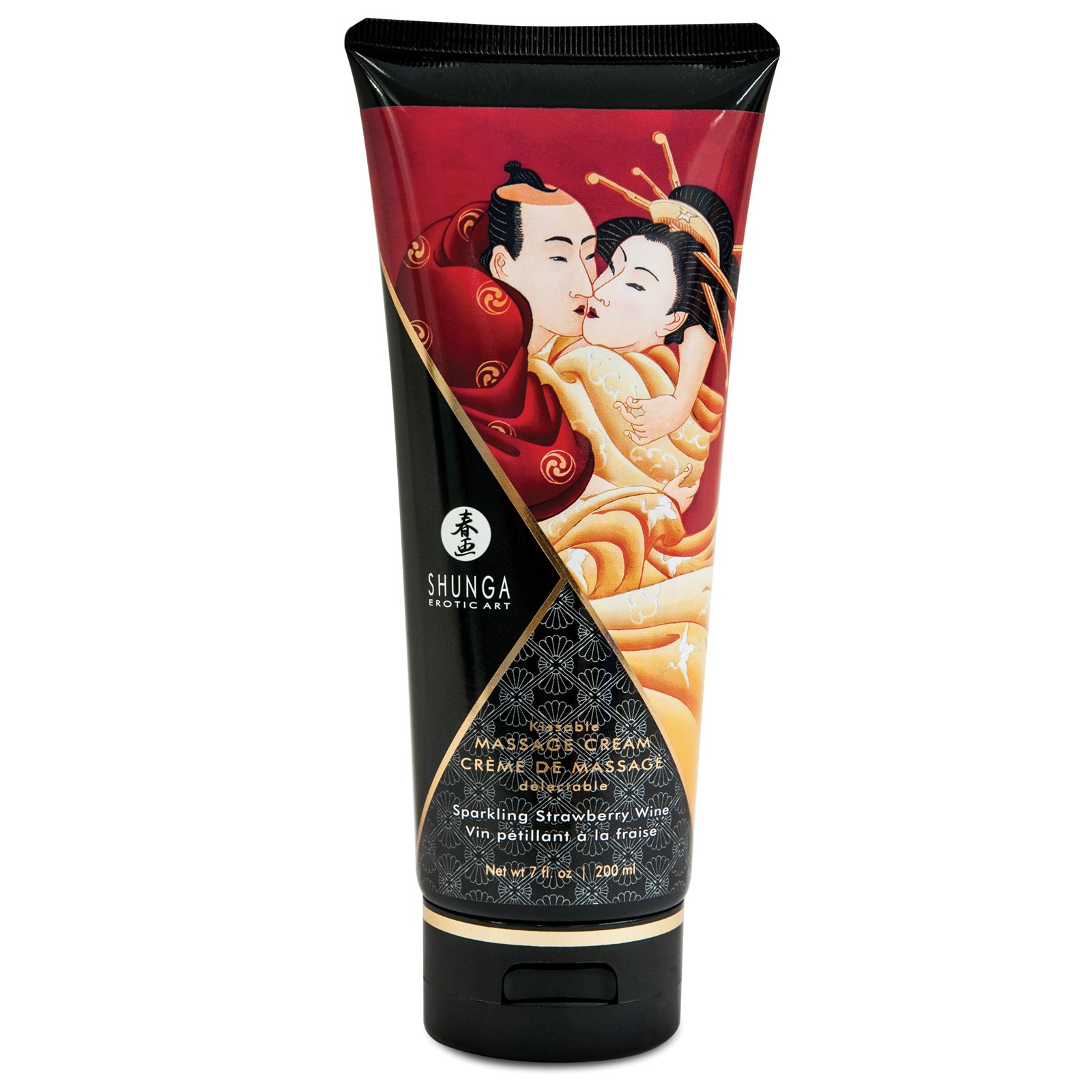 Shunga Kissable Massage Cream - Sparkling Strawberry Wine