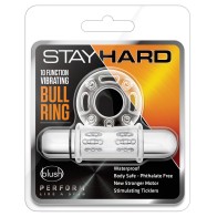 Anillo Vibrante Bull Ring Stay Hard 10 Funciones Transparente