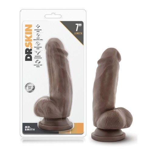 Dildo Blush Dr. Skin Mr. Smith de 7 pulgadas Chocolate