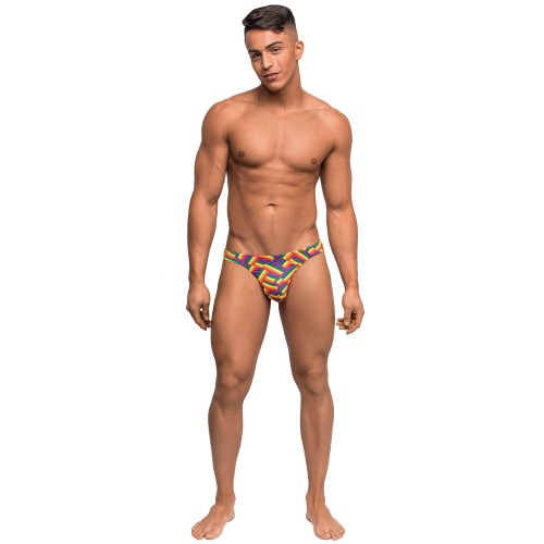 Pride Fest Contoured Rainbow Bong Thong