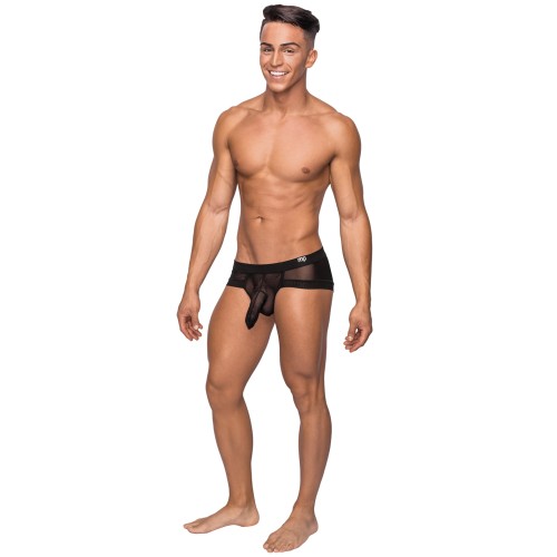 Hoser Stretch Mesh Micro Mini Short Black MD