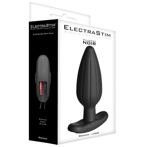 ElectraStim Silicone Noir Large Butt Plug for Hands-Free Pleasure