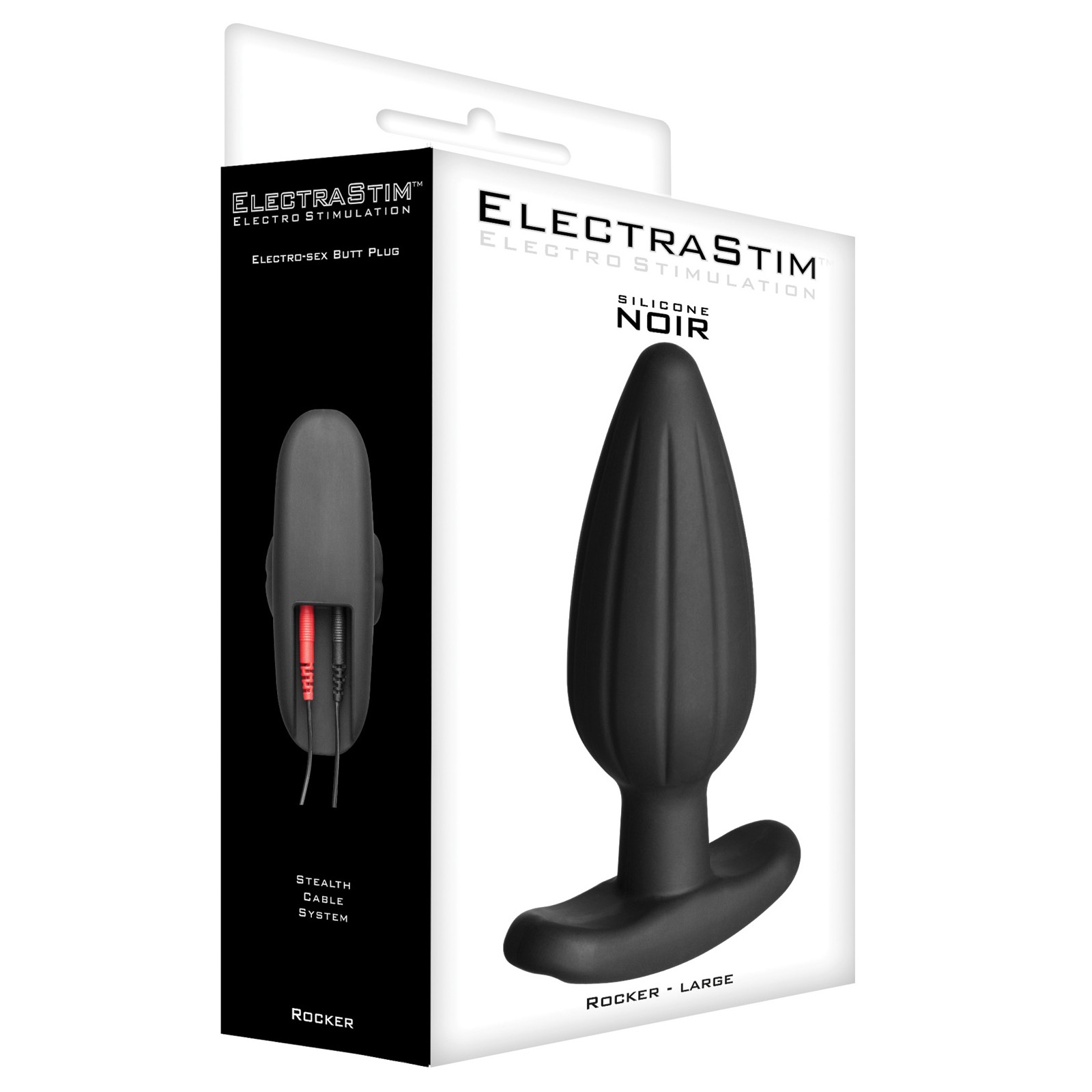 ElectraStim Silicone Noir Large Butt Plug for Hands-Free Pleasure