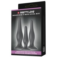 Pretty Love Beginner's Mini Anal Kit Black