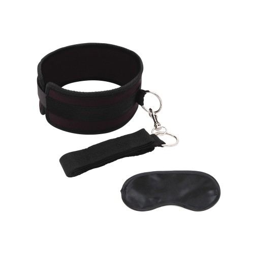 Lux Fetish Collar Leash Set