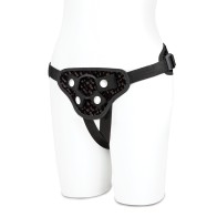 Lux Fetish Diamond Velvet Strap-On Corset Black Luxury