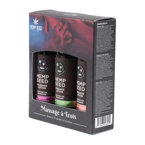 Earthly Body Massage Lotion Trio