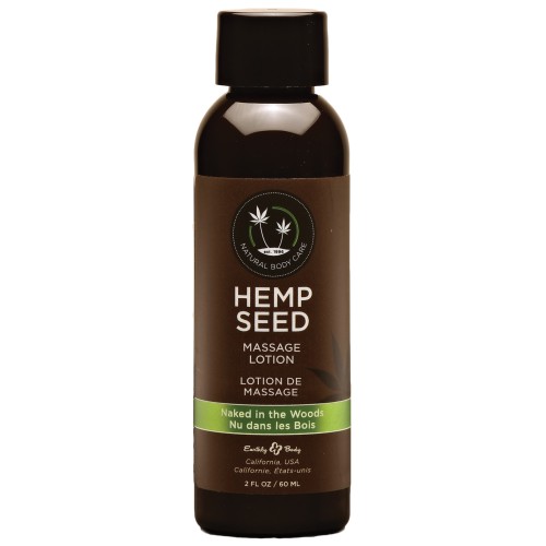 Earthly Body Hemp Seed Massage Lotion - 2 oz Naked in the Woods