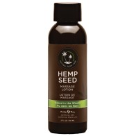 Earthly Body Hemp Seed Massage Lotion - 2 oz Naked in the Woods