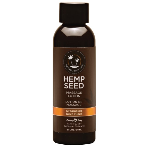 Loción de Masaje Earthly Body Hemp Seed - 2 oz Dreamsicle