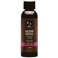 Earthly Body Hemp Seed Massage Lotion 2oz Skinny Dip