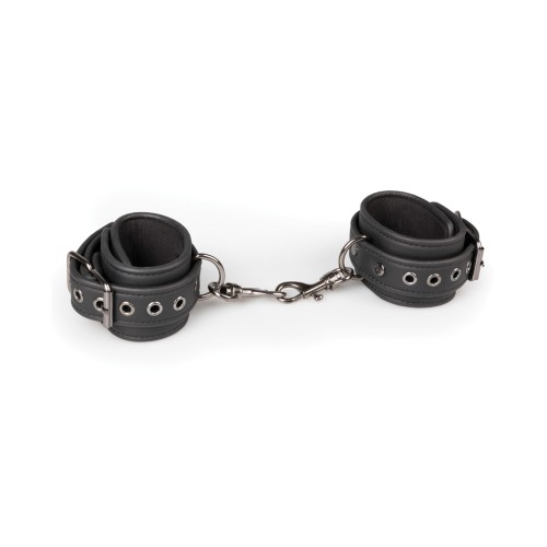 Easy Toys Faux Leather Handcuffs Black