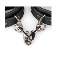 Easy Toys Faux Leather Handcuffs Black