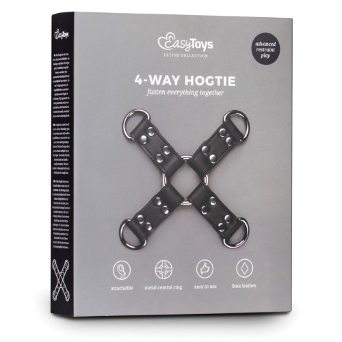 Hogtie de Cuero Sintético Easy Toys para Juegos de Bondage