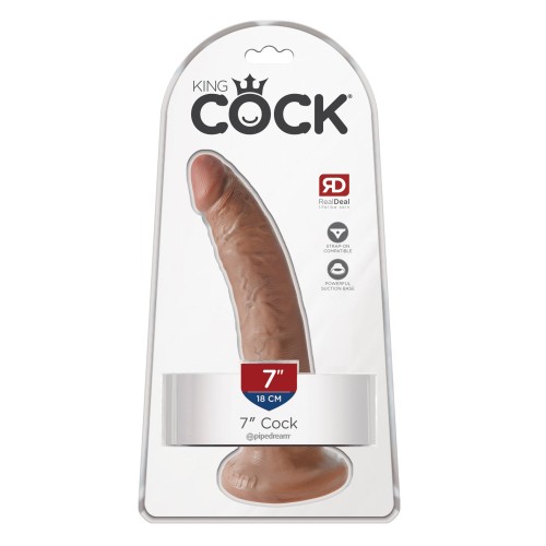 Dildo King Cock 7" Beige