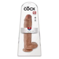 King Cock Realistic 11" Dong with Balls