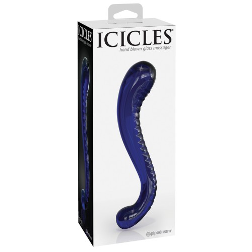 Icicles No. 70 Hand Blown Glass G-Spot Dildo Purple