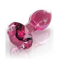 Plug Anal de Cristal Soplado a Mano Icicles No. 79 Rosa