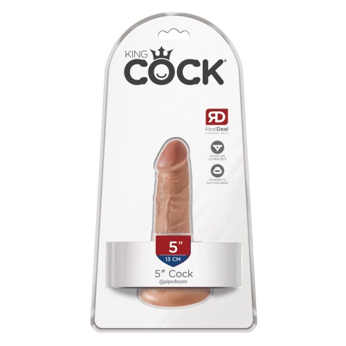 King Cock 5" Tan - Realistic Pleasure Toy