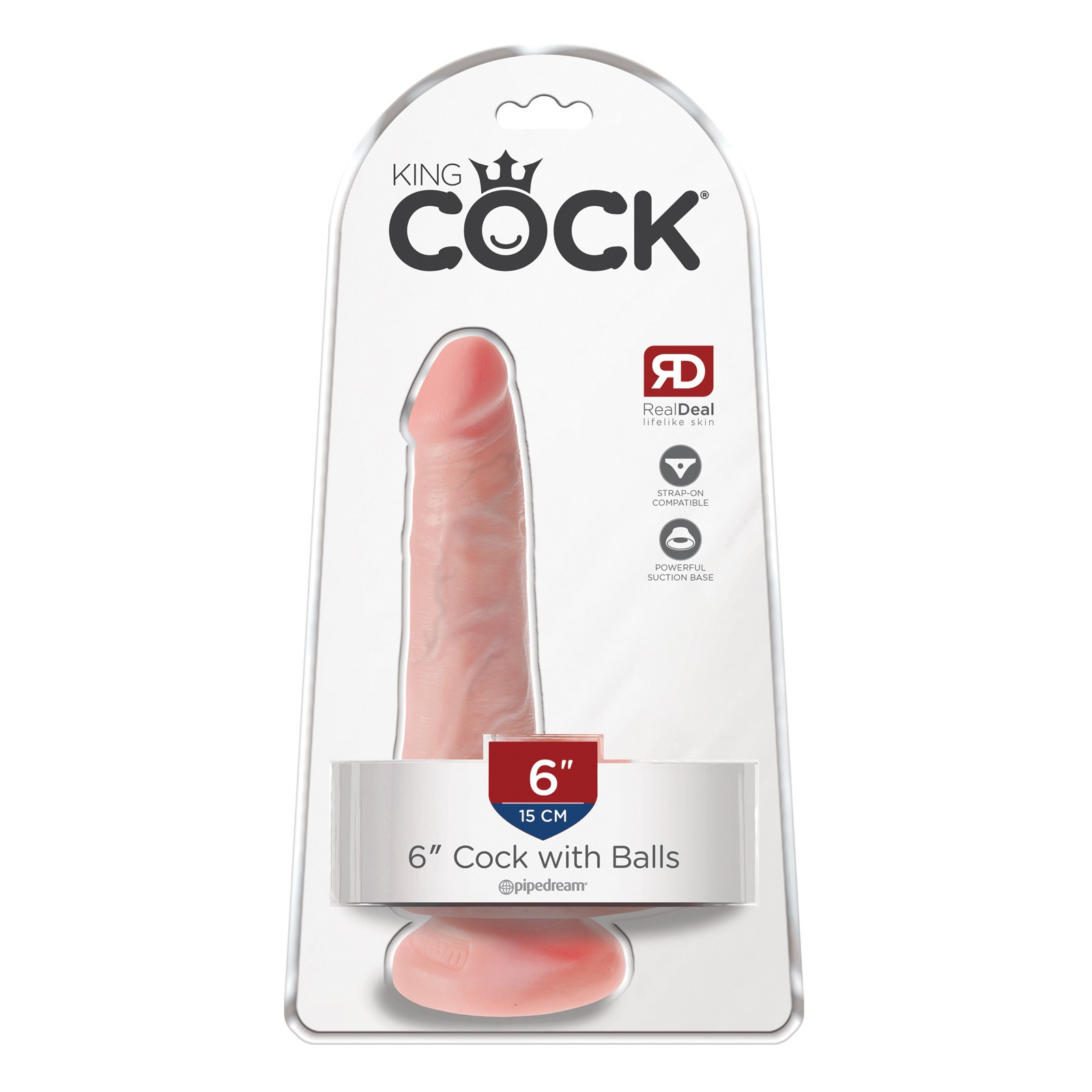 King Cock 6" Dildo with Balls