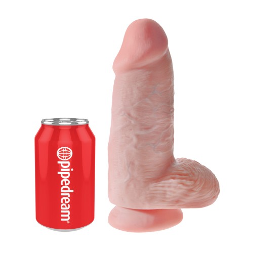 King Cock 9in Grueso Dildo Carne