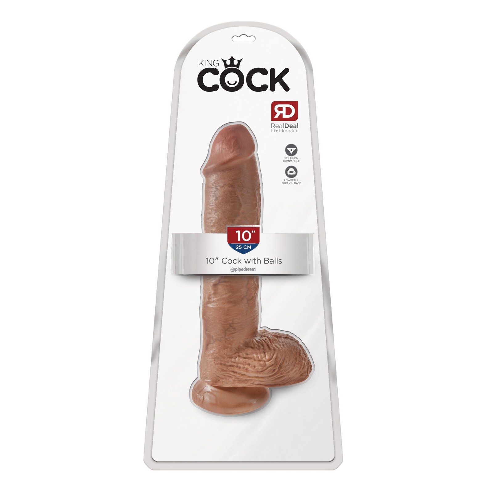 King Cock 10” Lifelike Dildo with Suction Cup