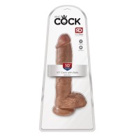 King Cock 10” Lifelike Dildo with Suction Cup