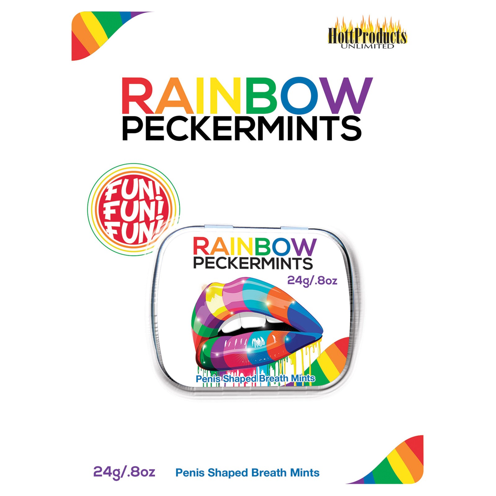 Rainbow Pecker Shape Candies