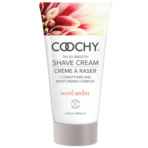 Crema de Afeitar COOCHY Sin Irritación con Fragancia de Néctar Dulce