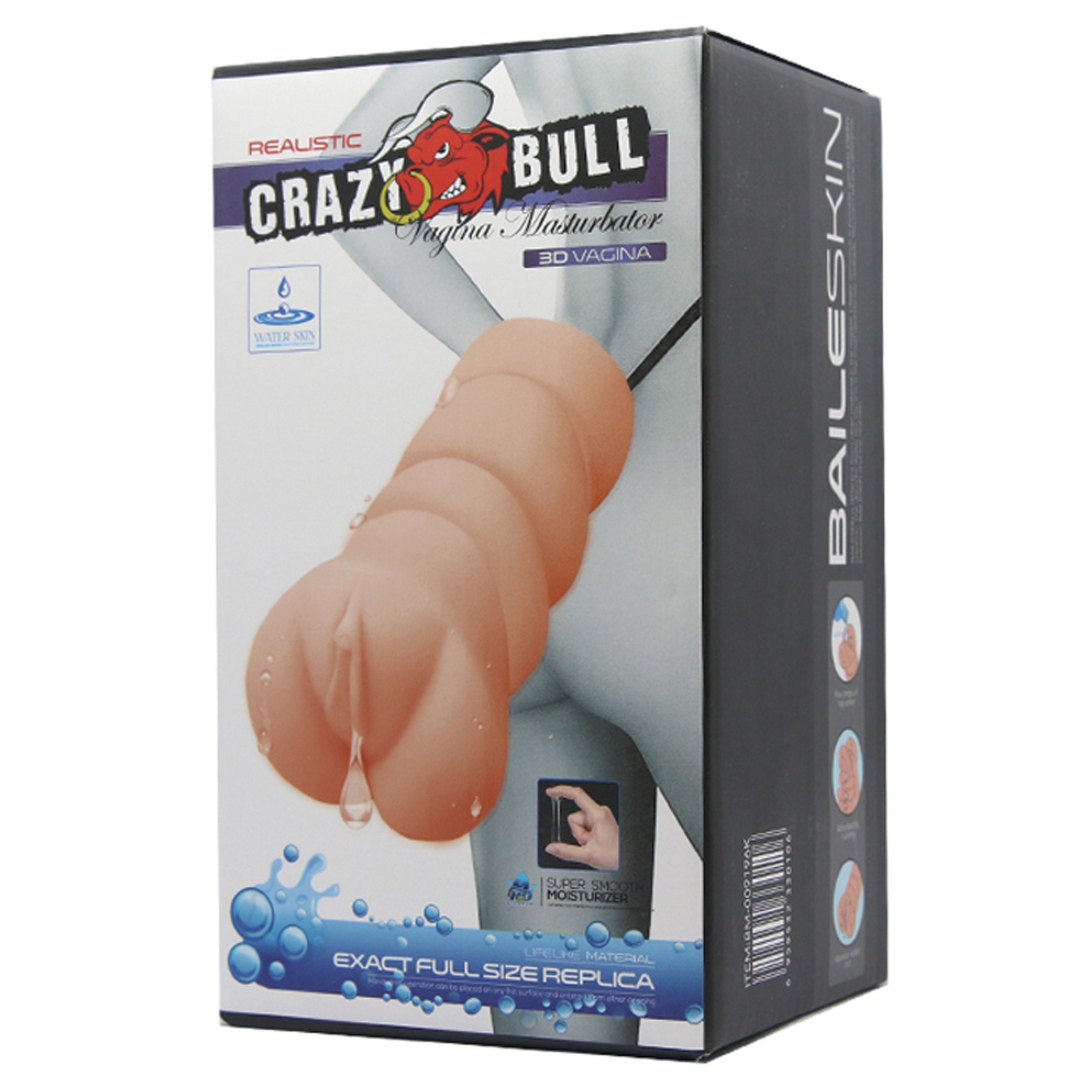 Crazy Bull Realistic Vagina Masturbator Sleeve Ivory