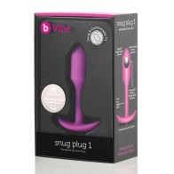 b-Vibe Weighted Snug Plug 1 55 g Fuchsia - Comfort and Pleasure