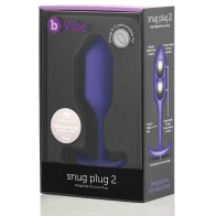 b-Vibe Weighted Snug Plug 2 114g Purple - Comfort and Pleasure