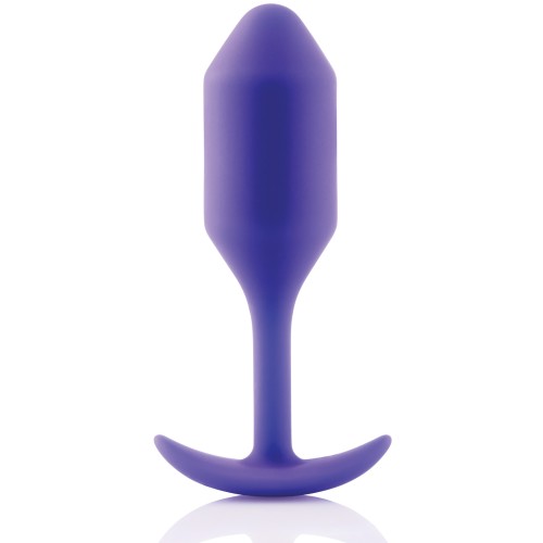 b-Vibe Weighted Snug Plug 2 114g Purple - Comfort and Pleasure