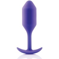 b-Vibe Weighted Snug Plug 2 114g Purple - Comfort and Pleasure