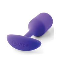 b-Vibe Weighted Snug Plug 2 114g Purple - Comfort and Pleasure